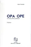 OPA OPE et autres offres publiques