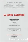 La notion d'arbitrage