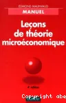 Leçons de théorie microéconomique