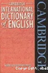 Cambridge international dictionary of English