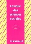 Lexique des sciences sociales