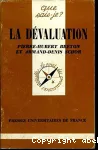 La dévaluation