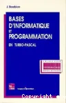 Bases d'informatique et programmation