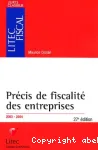 Pre�cis de fiscalite� des entreprises 2003-2004