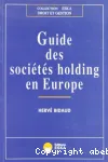 Guide des socie�te�s holding en Europe