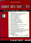 Principes et pratique du droit des sociétés