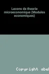 Leçons de théorie microéconomique