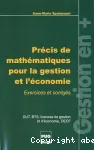 Précis de mathématiques pour la gestion et l'économie