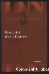 Fiscalité des affaires