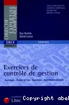 Exercices de contrôle de gestion