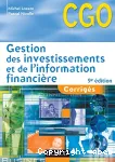 Gestion des investissements et de l'information financière