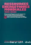 Ressources énergétiques mondiales 1985-2020