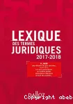 Lexique des termes juridiques