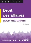 Droit des affaires pour managers