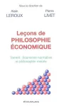 Leçons de philosophie économique